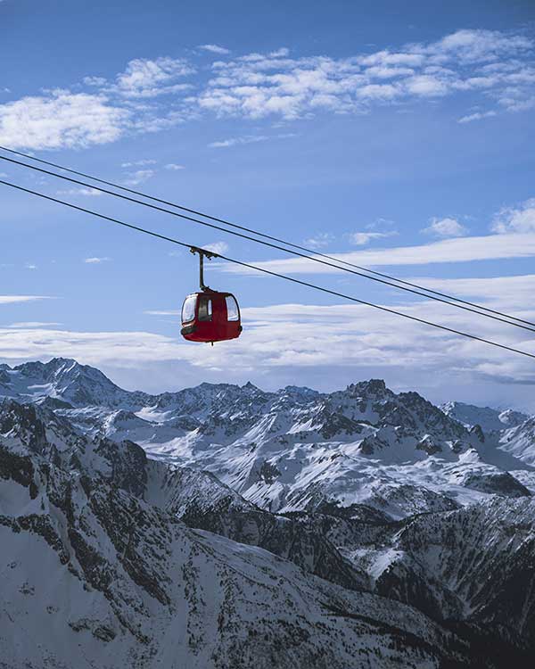 Téléphérique mont blanc coté italien